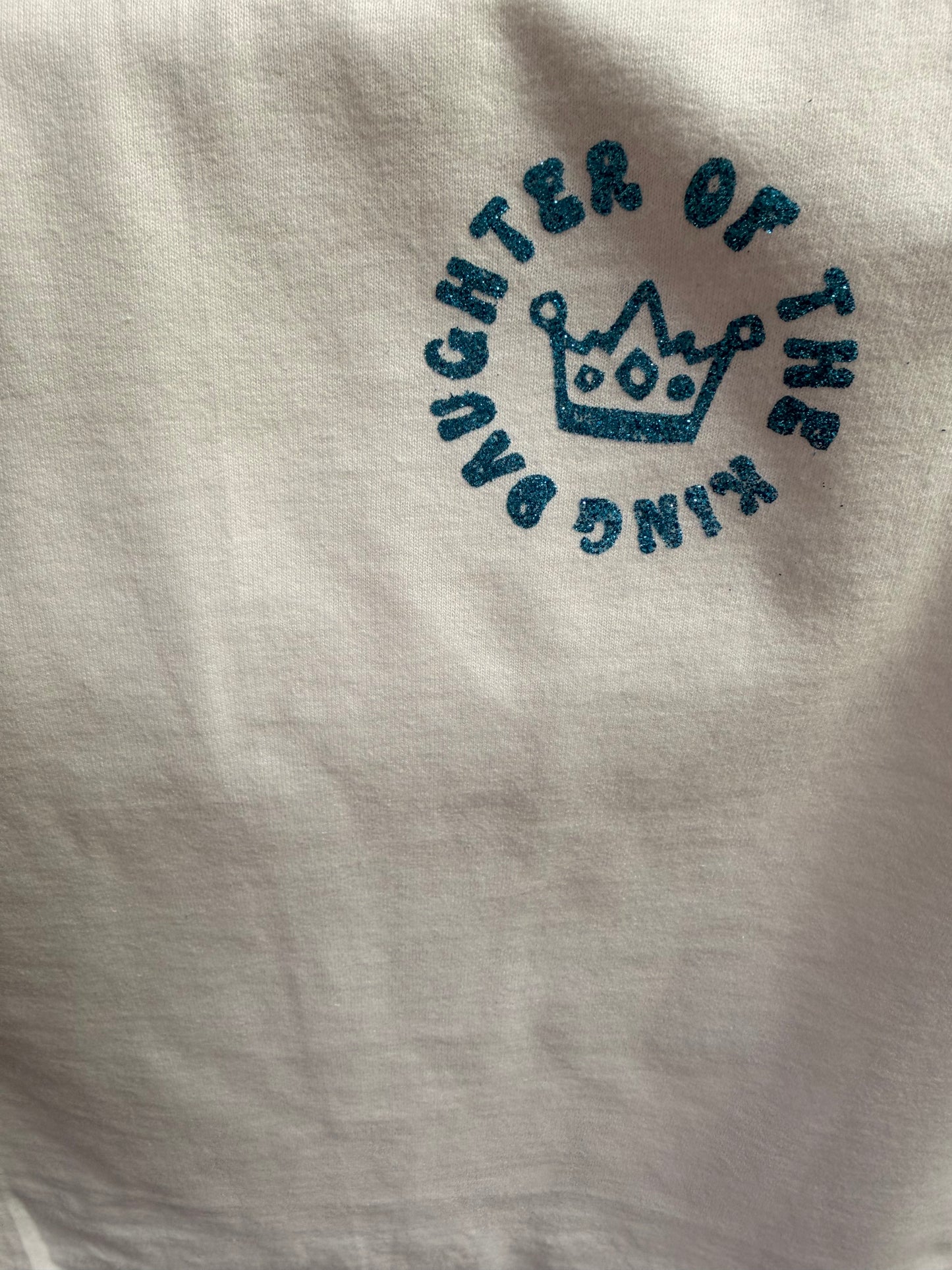 Daughter of the King Youth Shirt | Christian Girls Glitter Tee