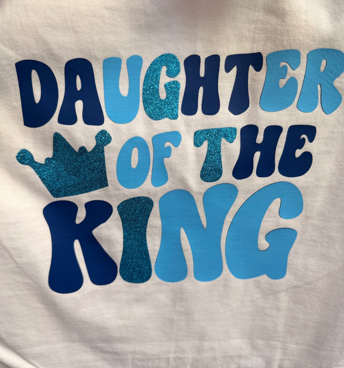 Daughter of the King Youth Shirt | Christian Girls Glitter Tee