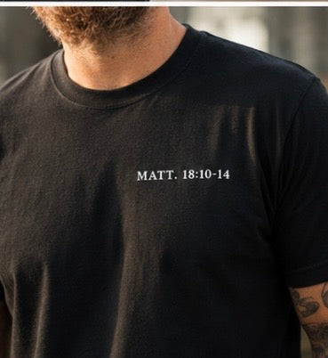 Rescued By Grace Christian T-Shirt | Matthew 18:10-14 Lost Sheep Tee