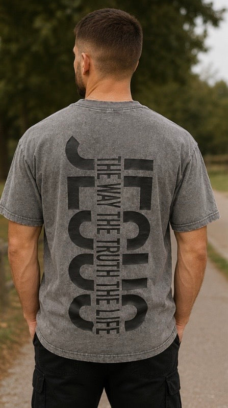 Jesus The Way The Truth The Life Christian T-Shirt | John 14:6 Faith Graphic Tee | Unisex Christian Apparel
