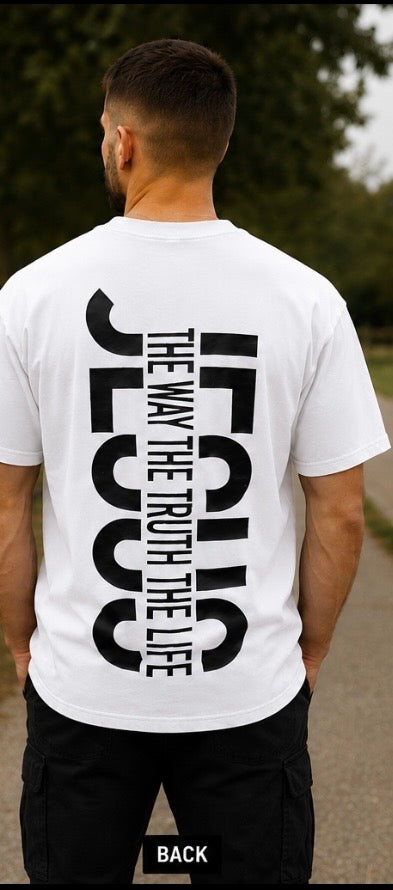 Jesus The Way The Truth The Life Christian T-Shirt | John 14:6 Faith Graphic Tee | Unisex Christian Apparel
