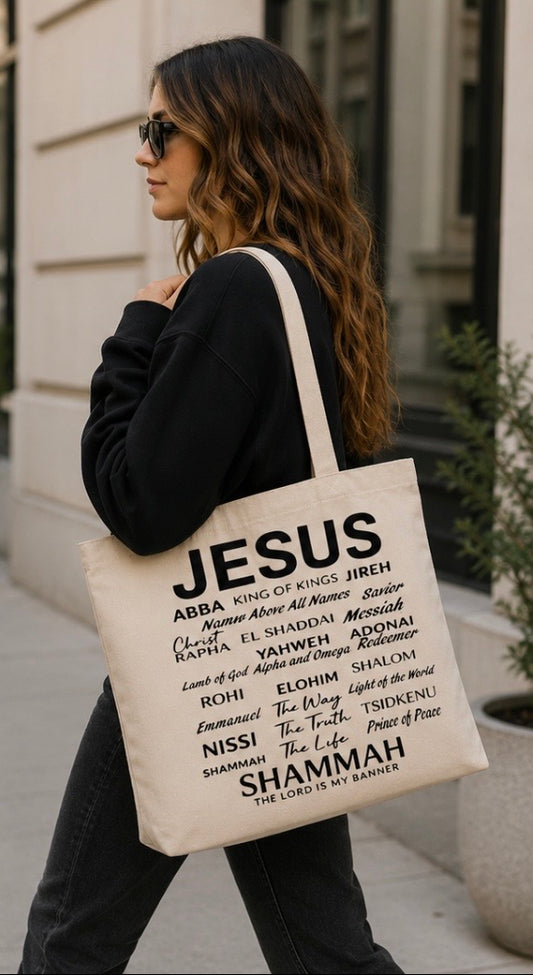 Names of Jesus Christian Zipper Tote Bag