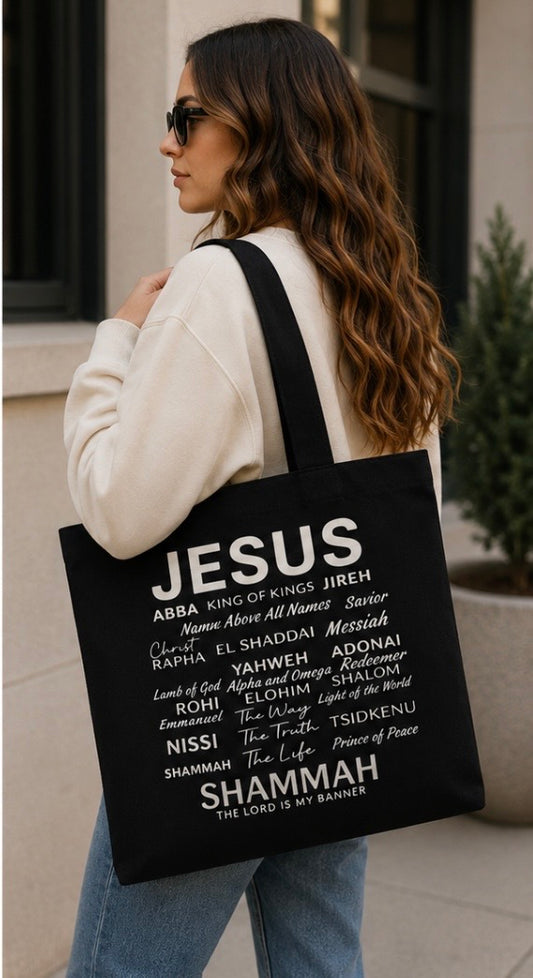 Names of Jesus Christian Zipper Tote Bag