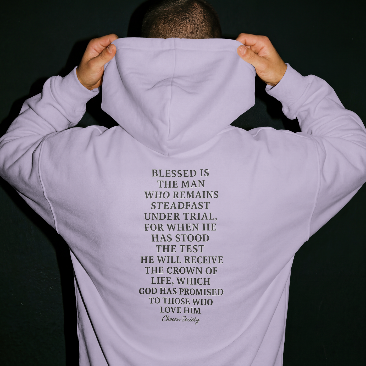 James 1:12 Crown of Life Christian Hoodie – Chosen Society