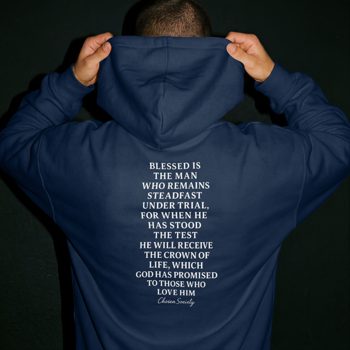 James 1:12 Crown of Life Christian Hoodie – Chosen Society