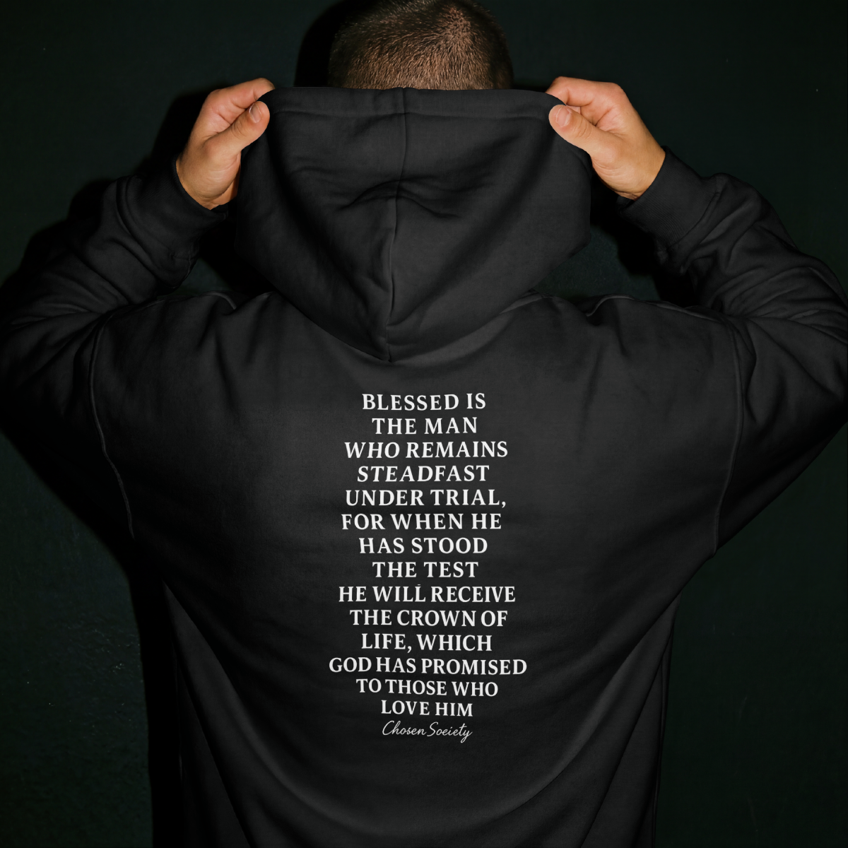 James 1:12 Crown of Life Christian Hoodie – Chosen Society