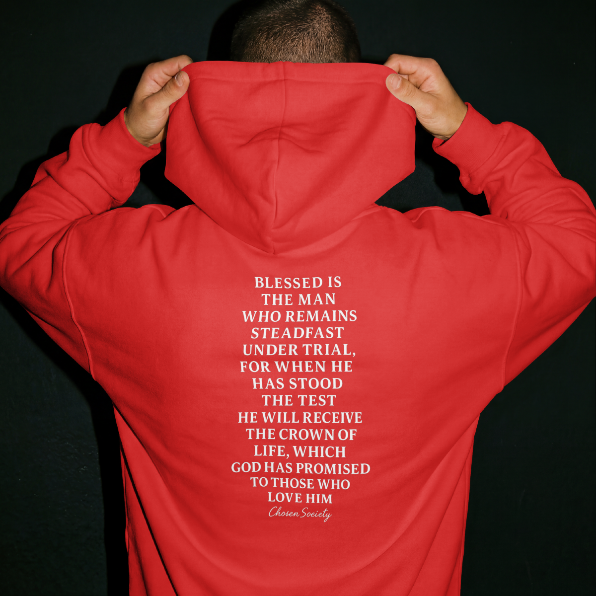 James 1:12 Crown of Life Christian Hoodie – Chosen Society