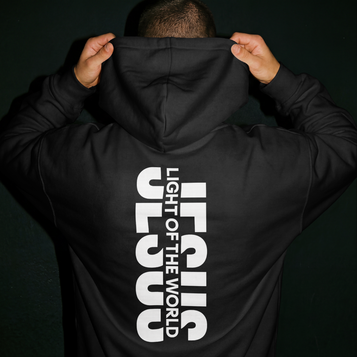 Jesus Light of the world pullover hoodie