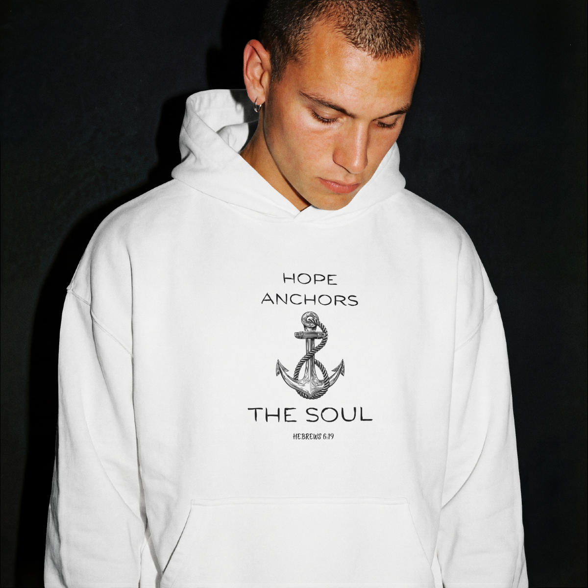 Hope Anchors the Soul. Hebrew 6:19 Hoodie