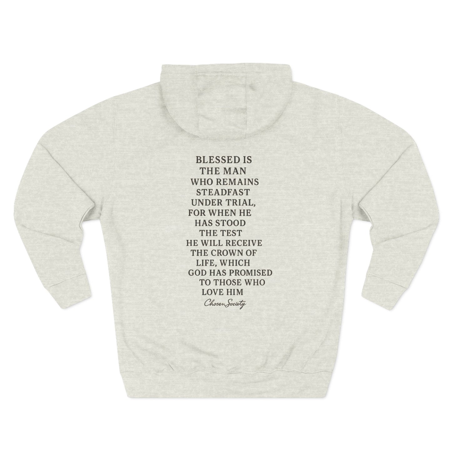 James 1:12 Crown of Life Christian Hoodie – Chosen Society