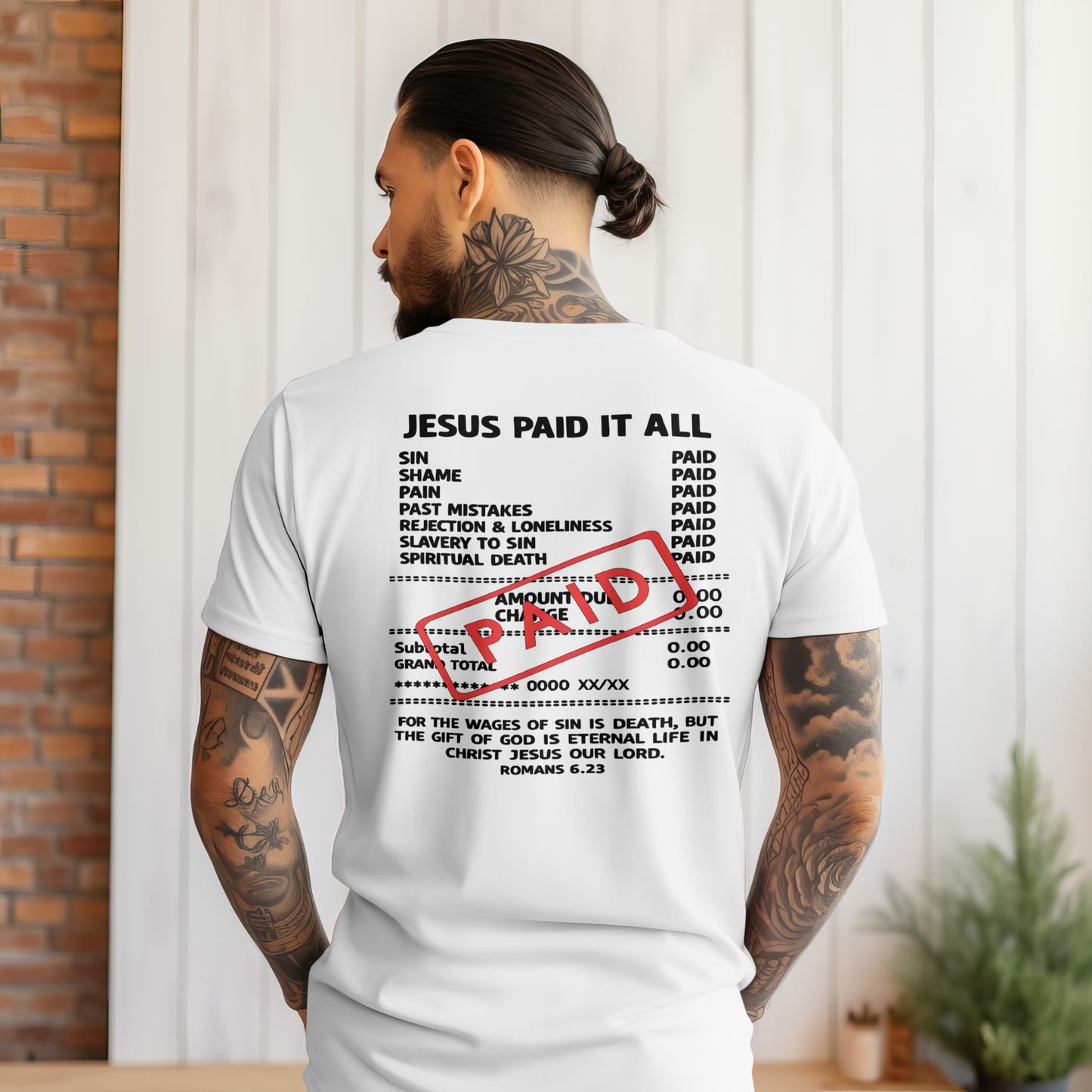 Jesus Paid It All Shirt – “Paid in Full” Christian Tee
